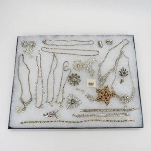 Vintage Rhinestone Jewelry-Bracelets, Necklaces, Brooches, Earrings (Case NOT included)