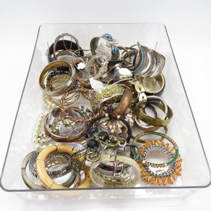 Large Grouping of Womens CostumeFashion Jewelry Bracelets-Some Marked
