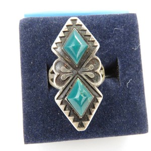 Vintage Southwestern-Style Sterling Silver Womens Ring-7.530g