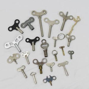 Grouping of Vintage Clock Keys and Others