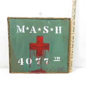 Custom Original TV Show MASH Signed Painting wCustom Wood Frame