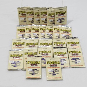 Grouping of 25 Vintage 1995 Hyborian Gates Collectible Trading Card Packs-SEALED
