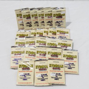 Grouping of 25 Vintage 1995 Hyborian Gates Collectible Trading Card Packs-SEALED