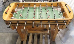 Rare Mid-Century French Foosball Table 1950s ETS LECOSAQUE