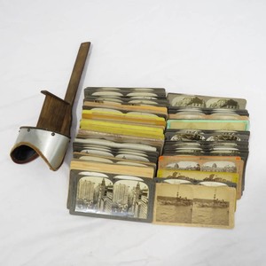 Grouping of 75 Antique Stereo View Cards Including Military, Presidential, More