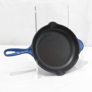 9 Blue Le Creuset Signature Enameled Cast Iron Skillet