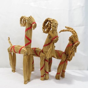 Grouping of 3 Traditional Scandinavian Straw Yule Goat Julbock Swedish