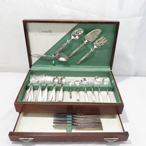 Vintage 74pc Oneida South Seas Flatware Silver-Plated 1955
