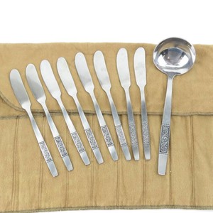 Grouping of Vintage Amefa Royal Damask Stainless Steel Flatware Holland