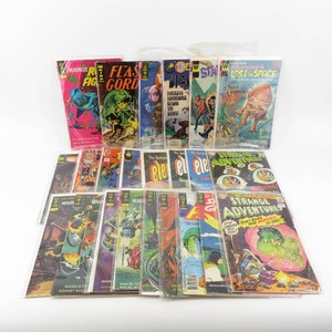 Grouping of Vintage Gold Key & Other Space Themed Adventure Comic Books