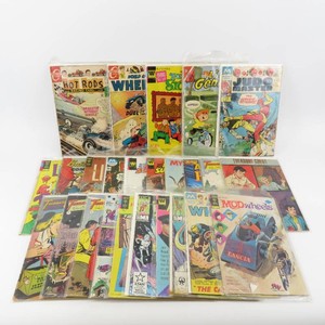 Grouping of Vintage Comic Books World of Wheels, Adam 12 & More