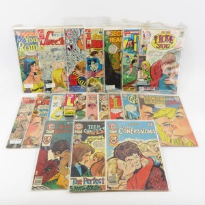 Grouping of Vintage Love Themed Comic Books, Sweetheart, Teen Confessions, More