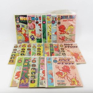 Grouping of Vintage Harvey Hot Stuff, Wendy Themed Comic Books