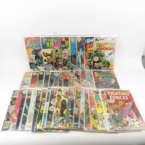 Grouping of Vintage MilitaryCombat Themed Comic Books, G.I. Combat & More
