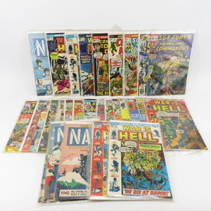 Grouping of Vintage MilitaryWar Themed Comic Books, Sgt. Fury & More