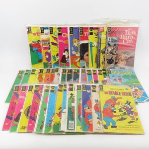 Grouping of Vintage Gold KeyWhitman Character Comic Books, Chip N Dale & More