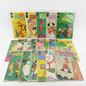 Grouping of Vintage Gold KeyWhitman Comic Books, The Pink Panther & More