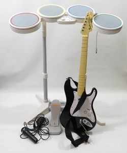 Wii Rockband Harmonix wGuitar and Accessories