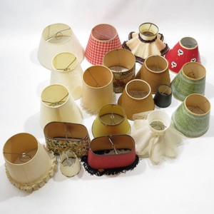 Large Grouping of Vintage MCM and Other Lamp Shades