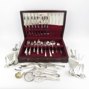Vintage 55-pc Flatware May Queen Holmes & Edwards wAdditional Mixed Flatware