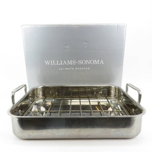 Williams Sonoma Stainless-Steel Ultimate Roaster with Rack THANKSGIVING