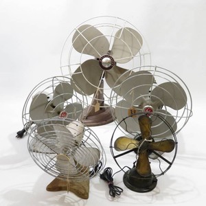 Grouping of 5 Vintage MetalBrass Table Fans-Working & Non-Working
