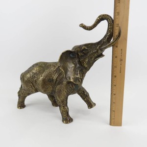 Vintage Large Brass Elephant Statue