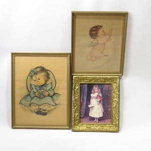 Grouping of 3 Vintage Framed Art Prints Including The Love Letter by Charles Trevor Garland
