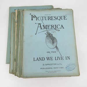Antique Grouping of Picturesque American Art BooksMagazine Style