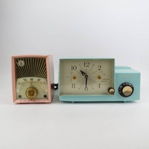 Vintage MCM Table Radios Westinghouse, Emerson, Pink & Baby Blue-Working