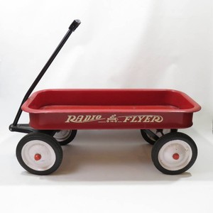 Vintage 36 Red Radio Flyer Kids Wagon