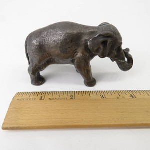 Antique Meriden Brittania Silverplate 409g Elephant Figural Paperweight