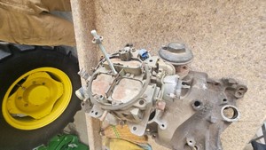 1982 Corvette 4BRL Carb and Factory Aluminum Intake