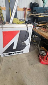 Bridgestone Tires Large Sign, Dual Sided, Beautiful Piece