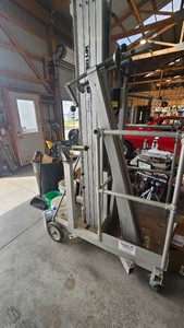 Genie Man Lift, Aluminum as pictured