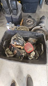 Lot of Speakers Air Cleaners, 2 Cycle Oil, Tail Lights, Etc