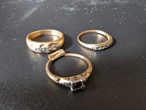 Mixed Ring Group With 10K-Stamped Ring (Lot of 3)