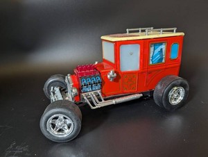 Decorative Red Hot Rod Coupe Model
