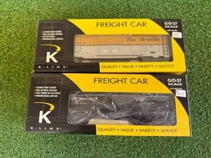 K-Line O Scale Scale Tank Car & D & RGW Boxcar