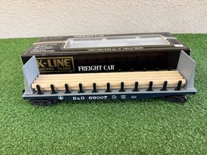 B & O Freight Car wLogs K-Line O Scale