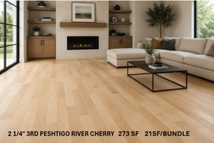 273 SF  Unfinished Wood (2 14 )3rd Peshtigo River Cherry