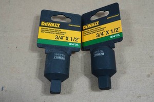 2 DeWalt 34x12 Reducing Impact Adapters