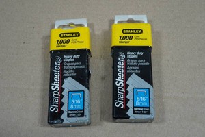 2 Packs Stanley Heavy-Duty Staples - 1,000 Each