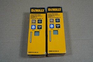 2 DeWalt 18 Gauge Brad Nails - 2,500 Each