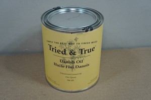 1 Quart Tried & True Danish Oil Polymerized Linseed Oil
