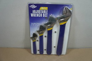 Le-Bow 4-Piece Adjustable Wrench Set & 4-Piece Chisel Set