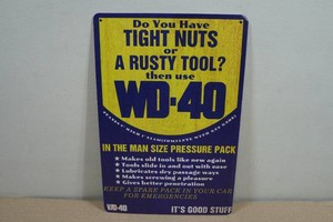 Novelty Metal Sign - WD-40