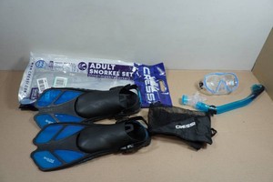 Cressi Blulove Adult Snorkel Set - Fin Size LXL