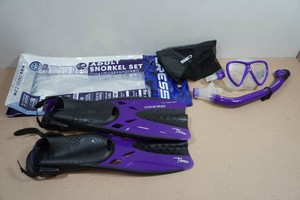 Cressi Tonga Adult Snorkel Set - Fin Size SM