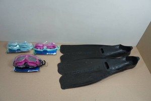 Clearr Swim Goggles and Cressi Fins